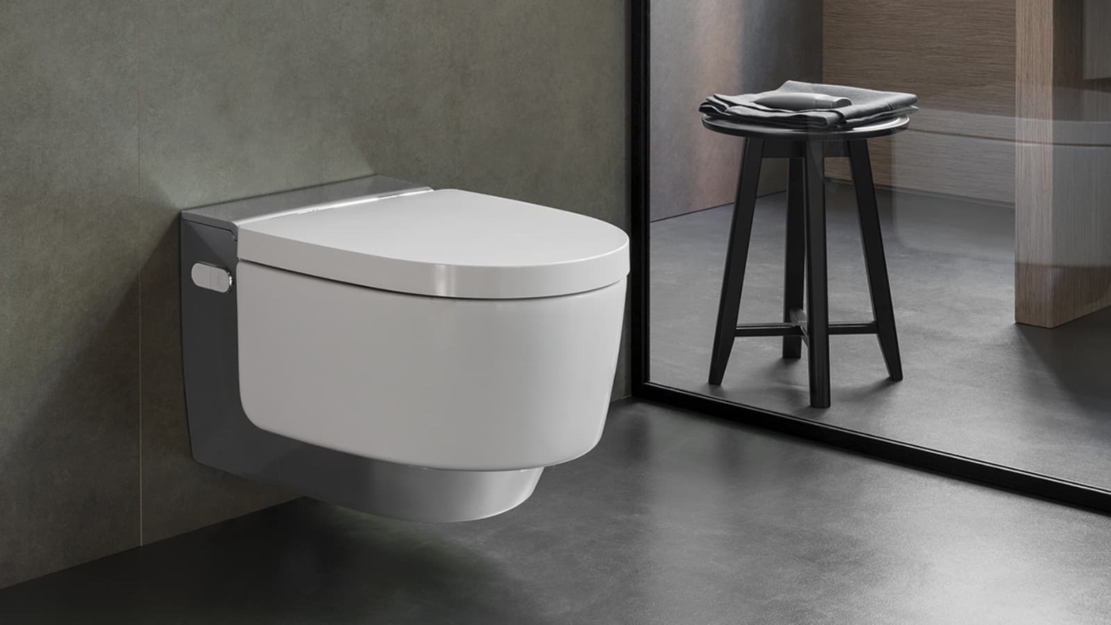 Geberit AquaClean Mera douchetoilet (© Geberit) Geberit AquaClean Mera douchetoilet (© Geberit)
