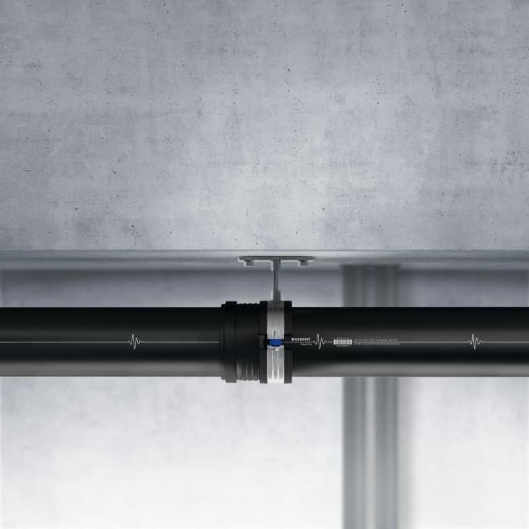 Geberit Silent-Pro-elementer installeret med ophæng Geberit Silent-Pro-elementer installeret med ophæng