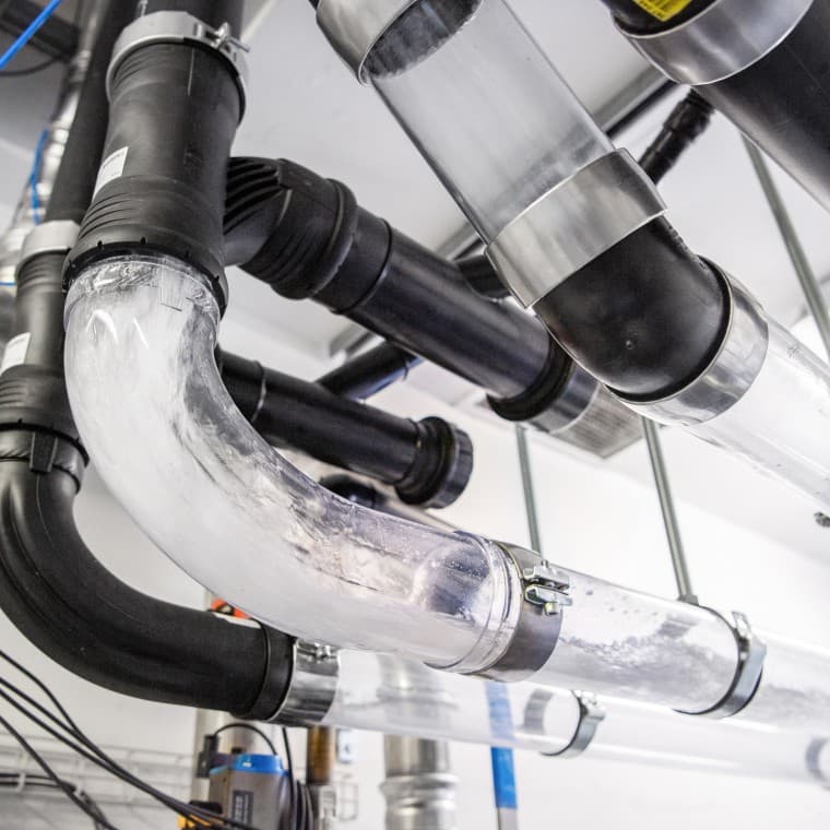 Geberits afløbstårn i Jona, Schweiz Geberits afløbstårn i Jona, Schweiz