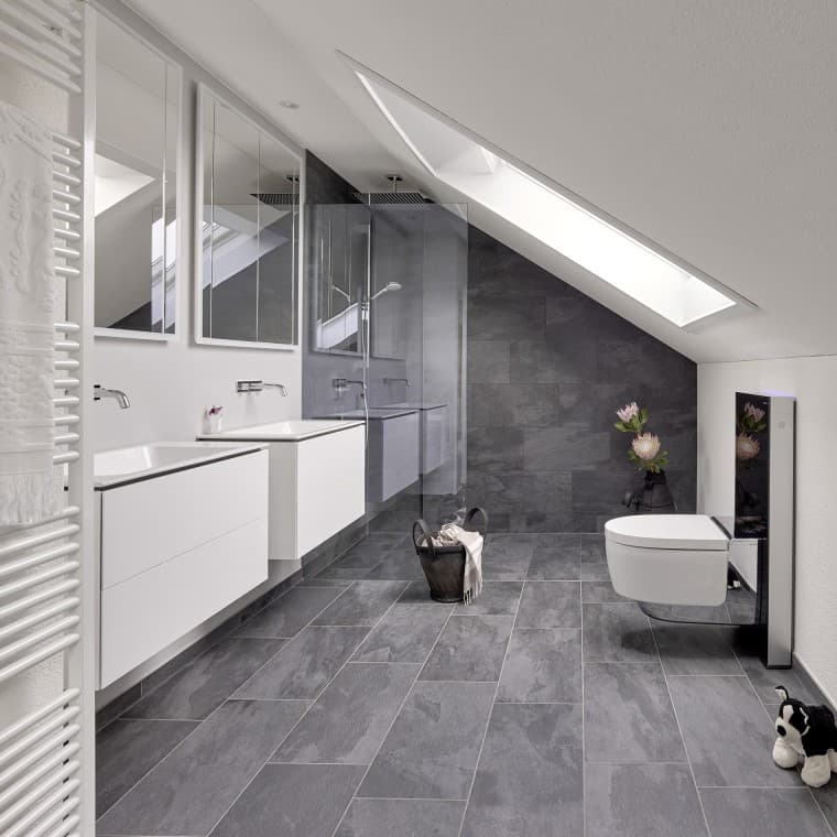 Loftsrum efter renoveringen Loftsrum efter renoveringen