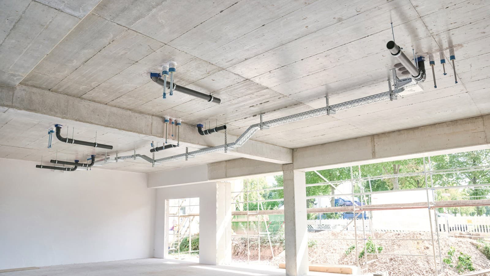 Geberit SuperTube i Europakarree i Erfurt Geberit SuperTube i Europakarree i Erfurt