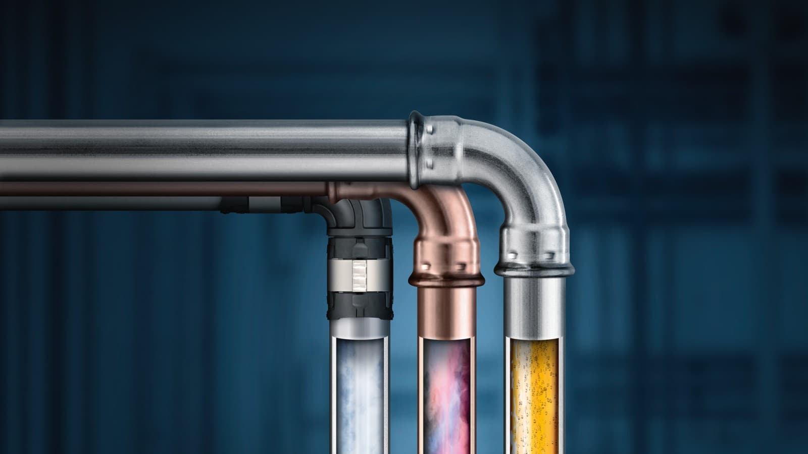 Geberit PipeSelect forespørger det valgte Geberit rørsystem Geberit PipeSelect forespørger det valgte Geberit rørsystem