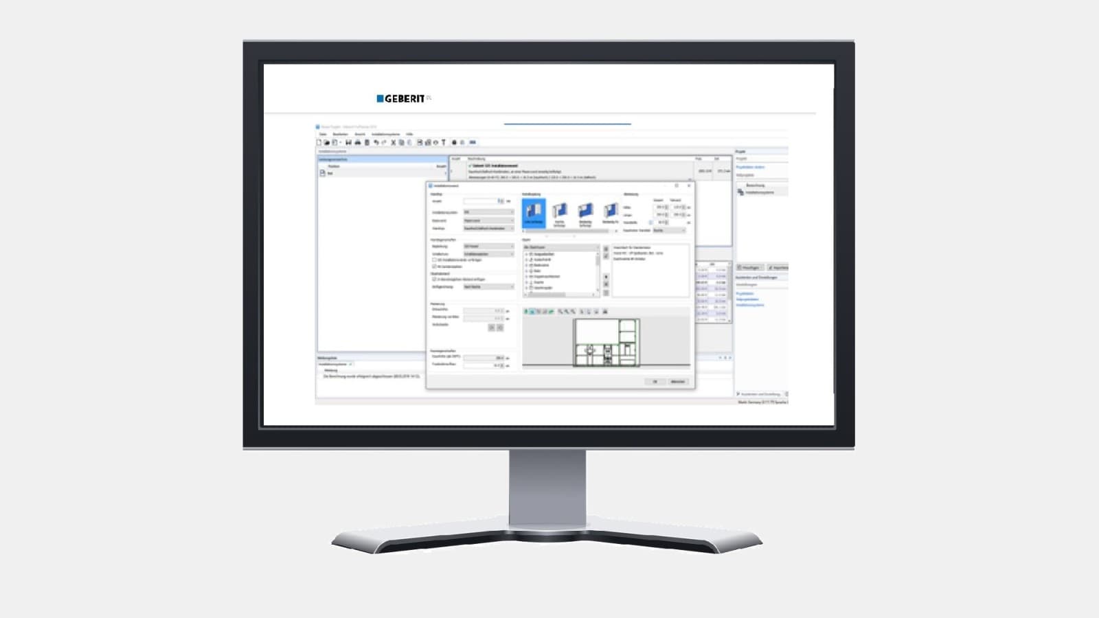 Geberit tilbyder en bred vifte af digitale planlægningsværktøjer til fagfolk, såsom Geberit ProPlanner Geberit tilbyder en bred vifte af digitale planlægningsværktøjer til fagfolk, såsom Geberit ProPlanner