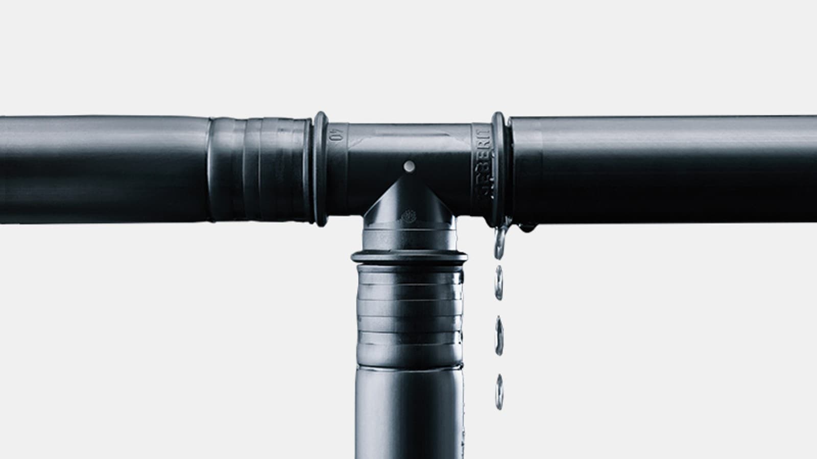 Upressede Mepla fittings kan let ses Upressede Mepla fittings kan let ses