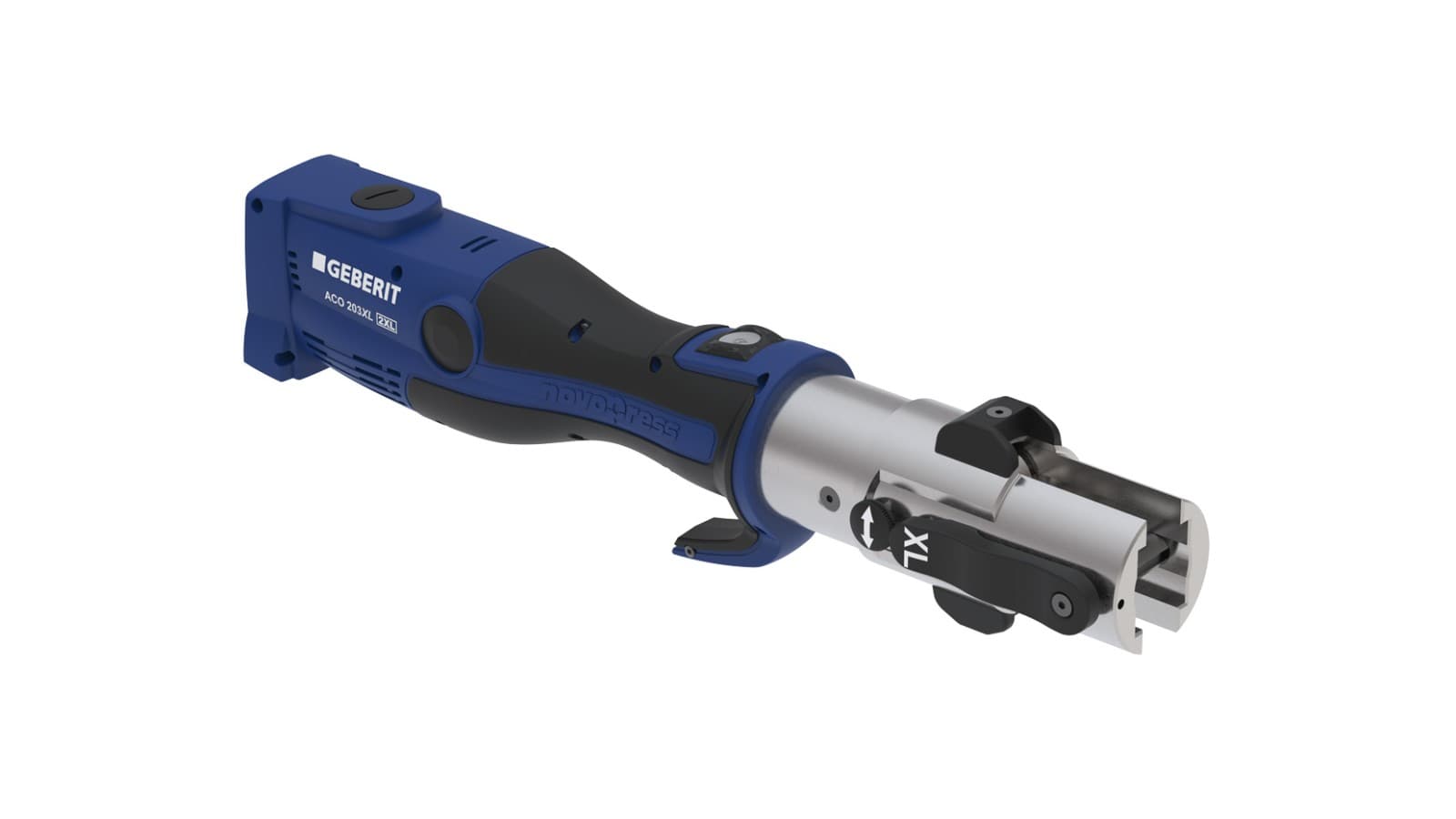 Geberit ACO 203XLplus til presning af de store dimensioner af Geberit Mapress Geberit ACO 203XLplus til presning af de store dimensioner af Geberit Mapress