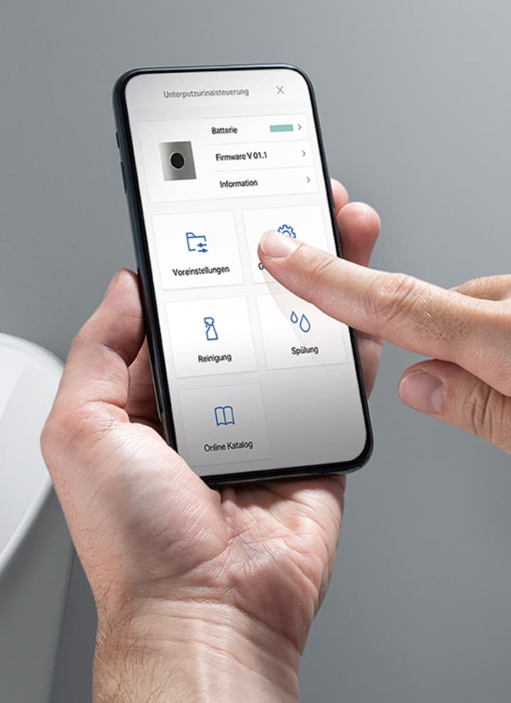 Geberit Control app styrer sanitære installationer Geberit Control app styrer sanitære installationer